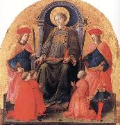 Fra Filippo Lippi St Lawrence Enthroned with Sts Cosmas and Damian,Other Saints and Donors oil painting